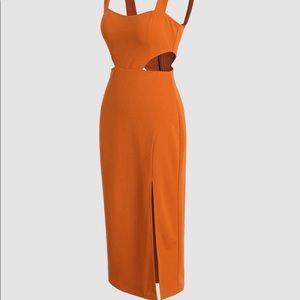 New with tags, orange Cider, cut out dress